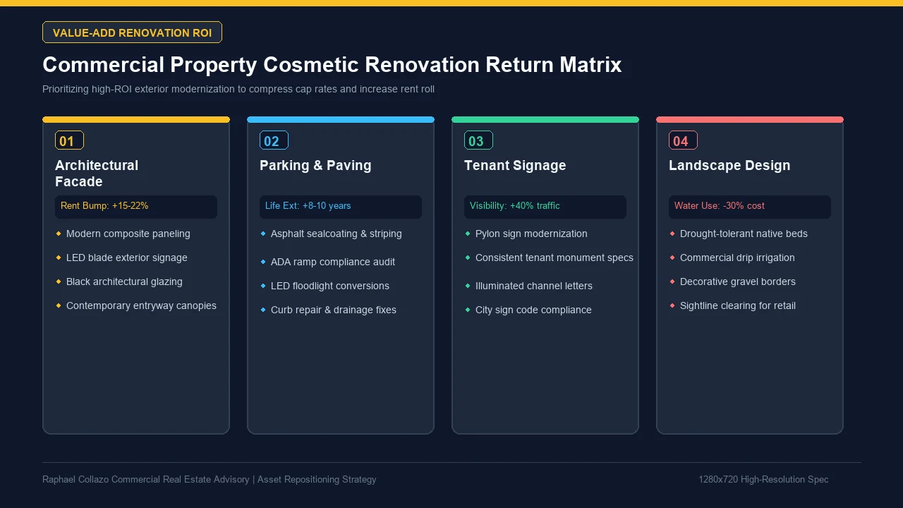 Commercial Property Cosmetic Renovation Return Matrix